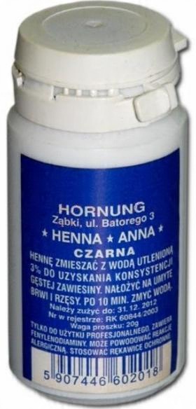 

Henna anna Proszkowa Czarna 20G