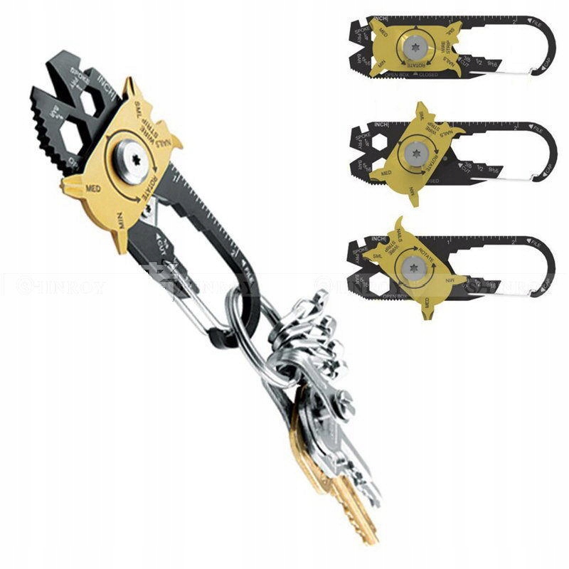 

Multitool 20 w 1 Brelok karabińczyk Multinarzędzie