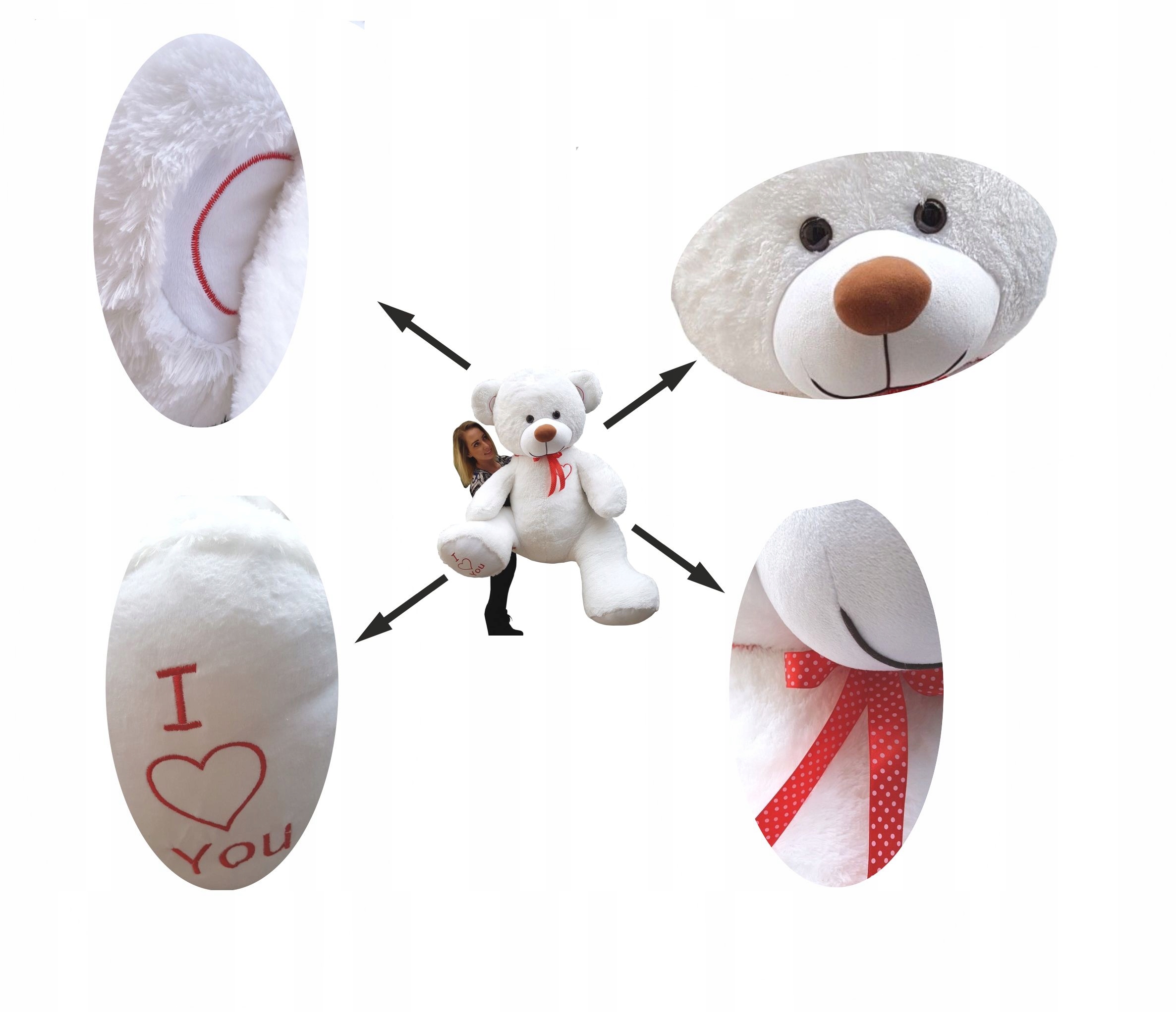 DUŻY MIŚ PLUSZOWY 160cm. WIELKI PLUSZAK GRUBASEK Płeć Chłopcy Dziewczynki