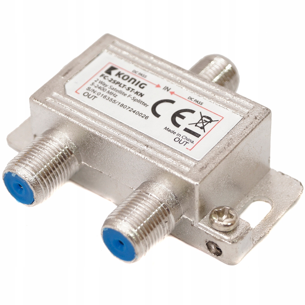 SPLITTER TV-SAT, 1 WEJCIE, 2 WEJCIA