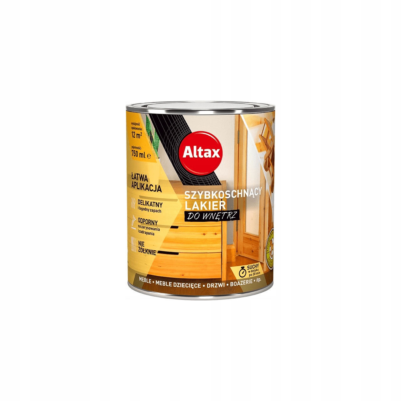 

Altax Szybkoschnący Lakier Do Wnętrz 0,75L Półmat