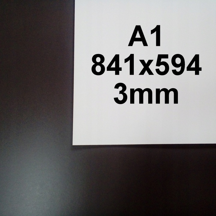 PŁYTA HDF BIAŁA FORMATKA FORMATKI 841x594 A1 3mm