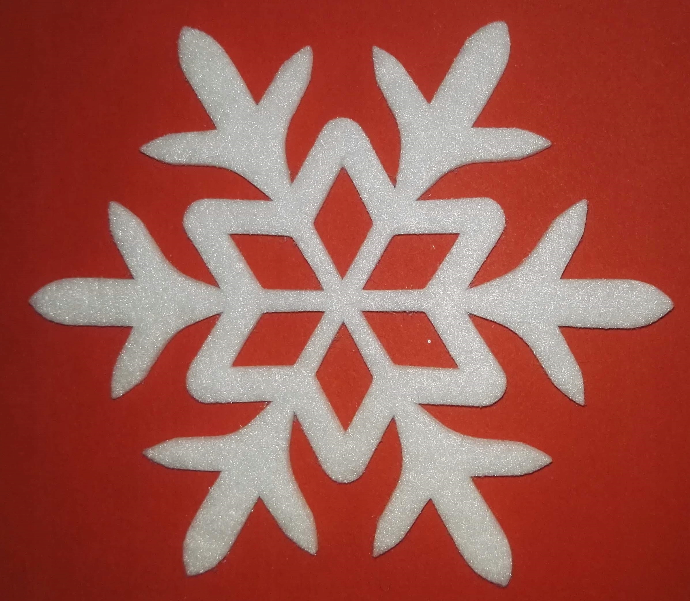 

Ozdoba choinkowa, śnieżynka 9 cm, biała 10 szt.