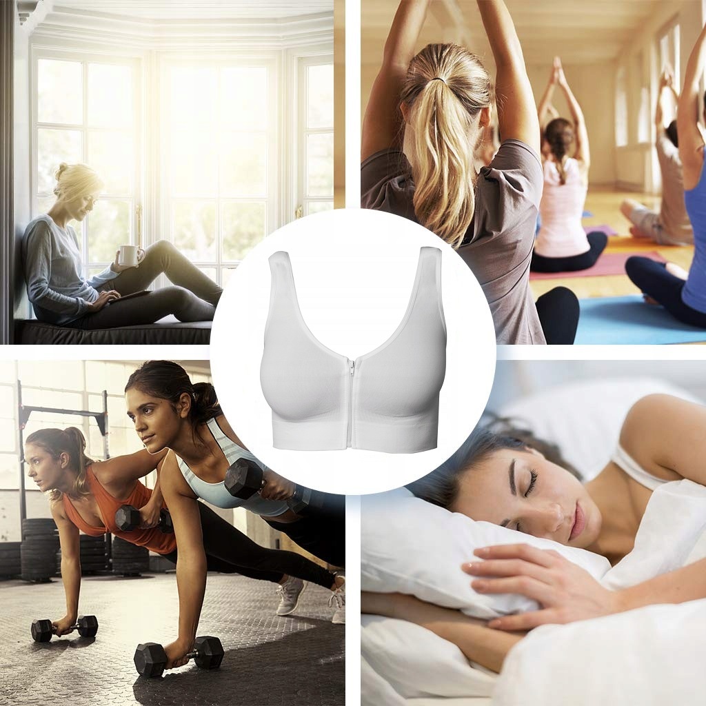 BIUSTONOSZ BEZSZWOWY SPORTOWY ROZPINANY 2szt r.XL Rodzaj bezszwowy