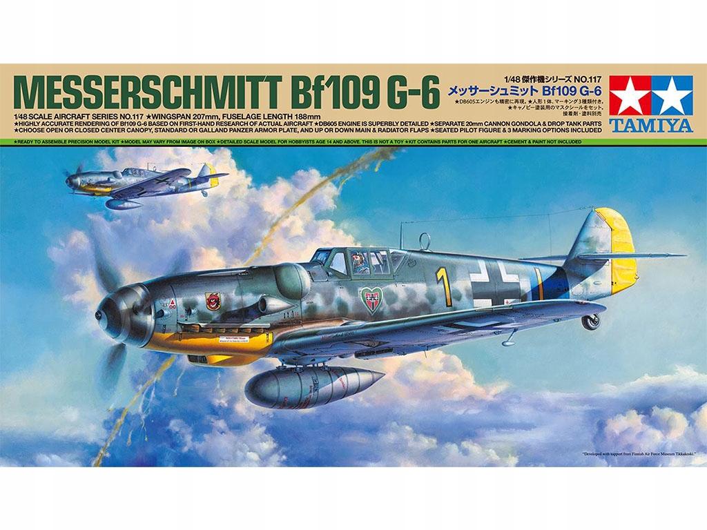 Model plastového letadla Messerschmitt Bf 109G-6