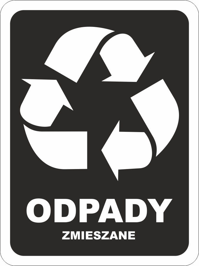 

Naklejka segregacja śmieci odpady zmieszane 15x20