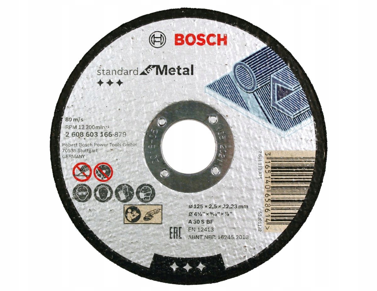 

Bosch Tarcza Korundowa do cięcia stali 125/2,5mm
