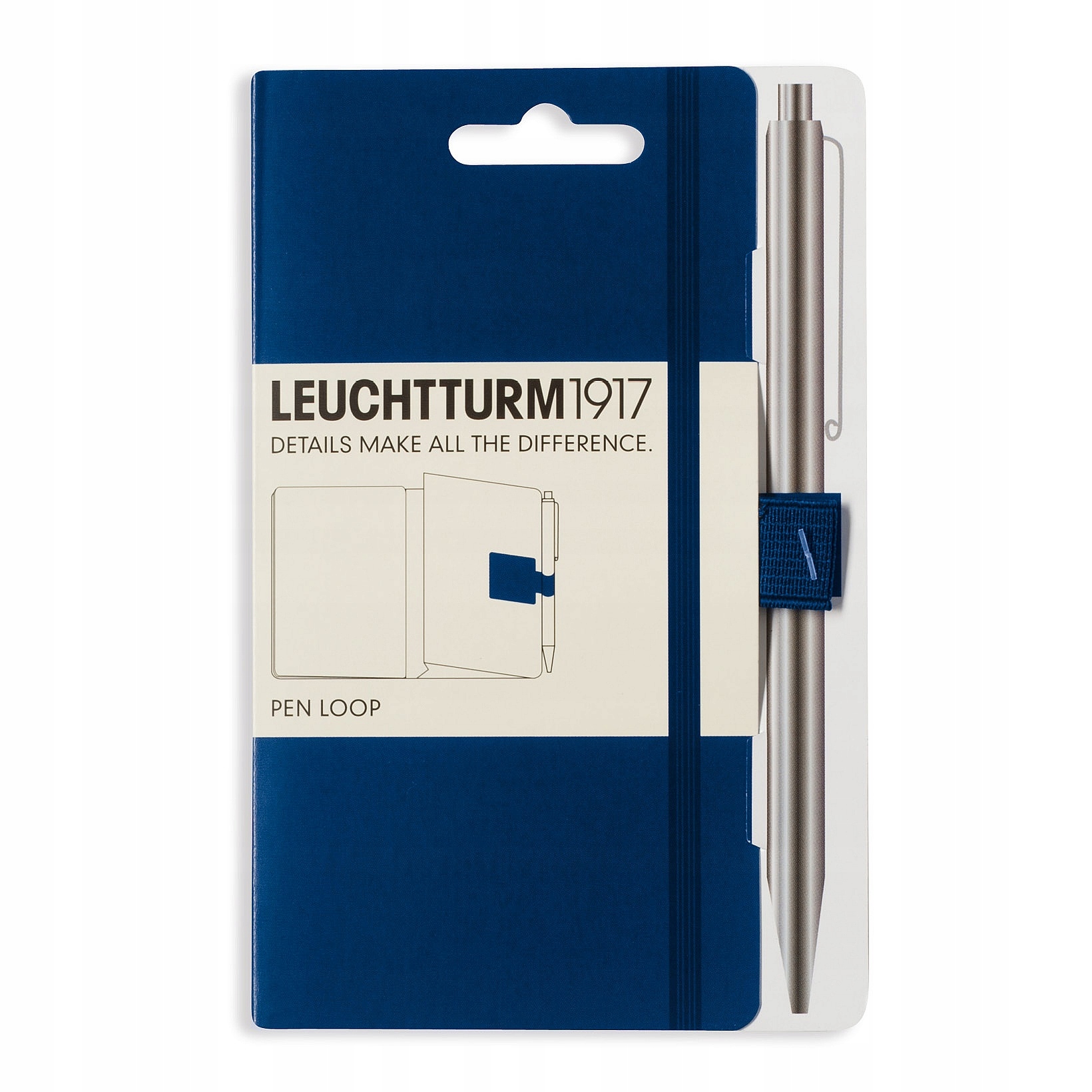 

LEUCHTTURM1917 Pen Loop uchwyt Granatowy