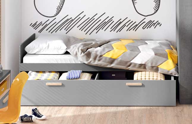 Łóżko pojedyńcze młodzieżowe POK z materacem Marka Lenart