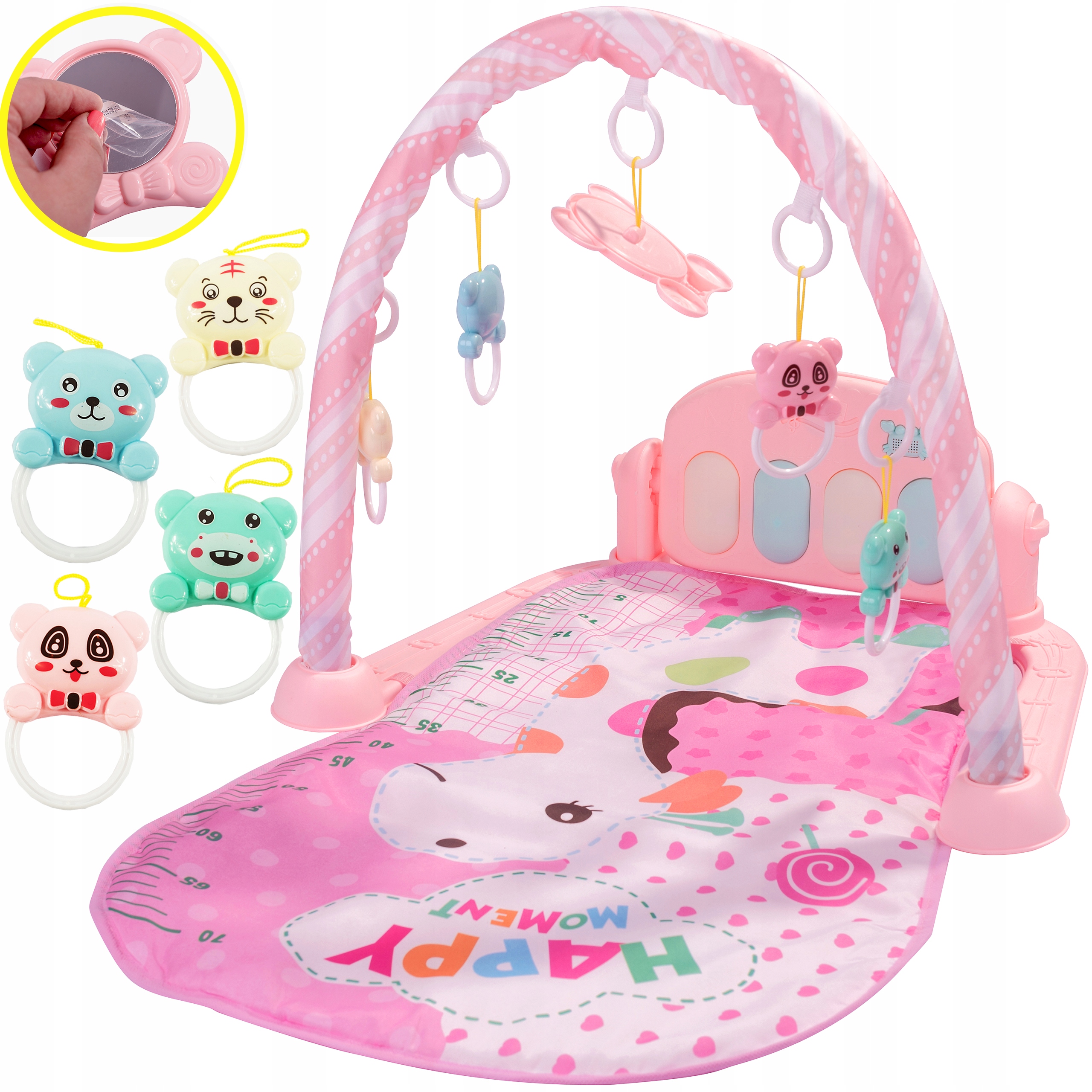 БОЛЬШАЯ ИНТЕРАКТИВНАЯ КОВРИК РАЗВИВАЮЩАЯ PIANINKO3w1 WILD