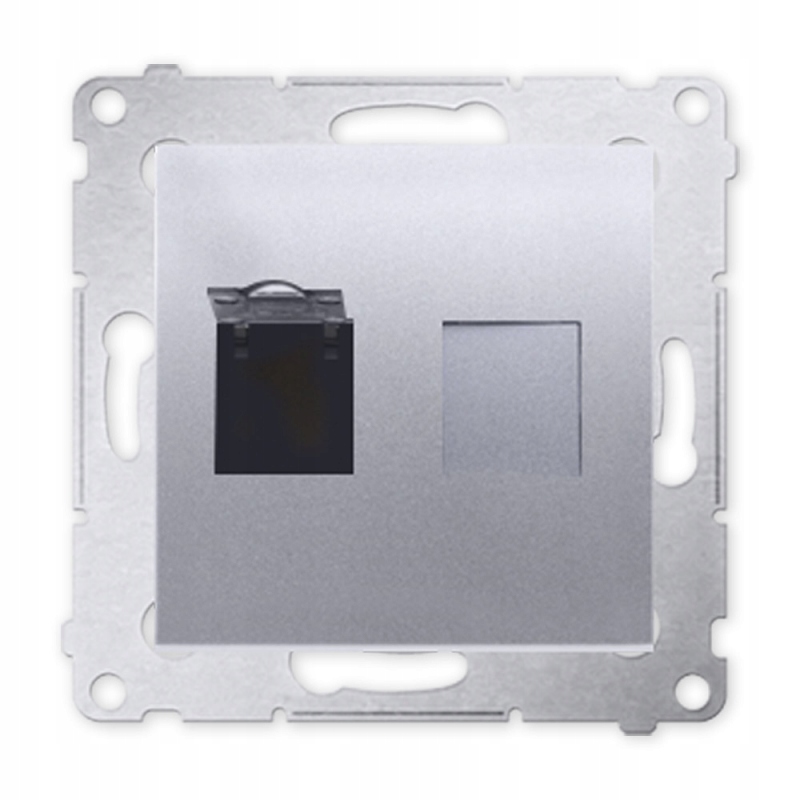 

Simon 54 Gniazdo Komputerowe Pojed RJ45 srebrne