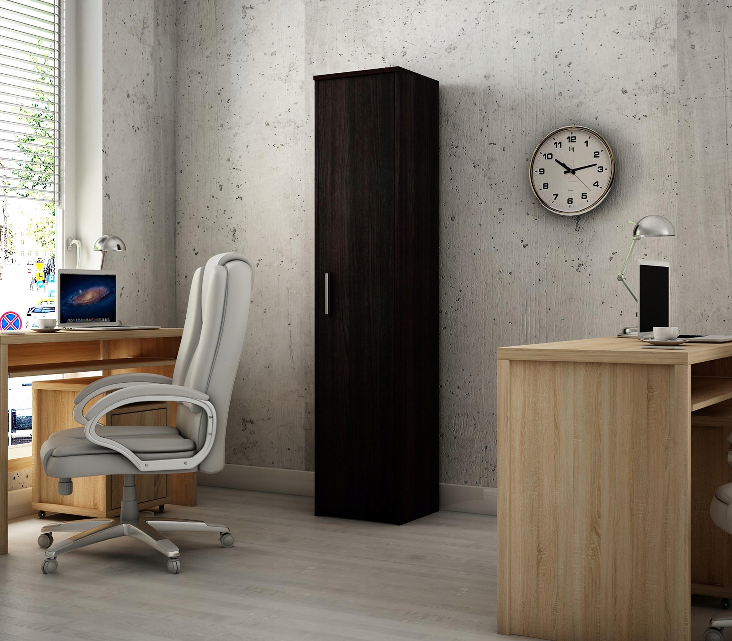 Regał biurowy zamknięty BODO R40Z WENGE szafa UFC Wysokość mebla 182 cm