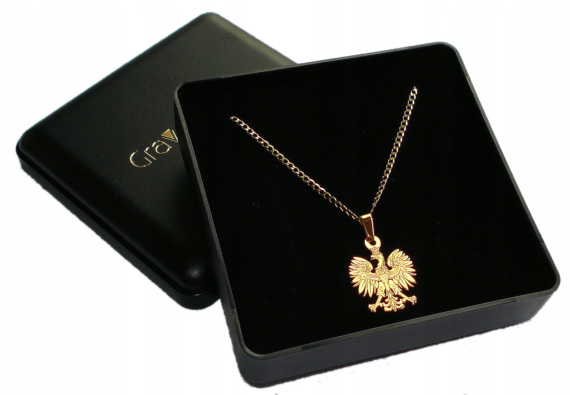 Zawieszka wisiorek orzeł orzełek godło ZŁOTO 585 Kamień Bez kamienia