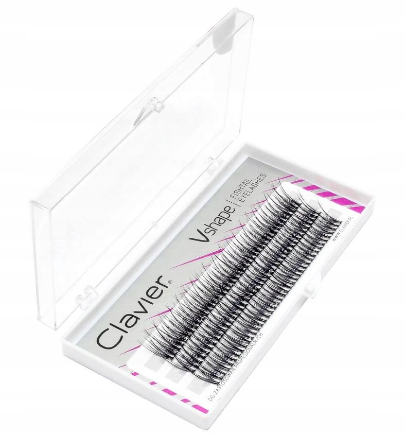 Kępki Rzęs Vshape Clavier 14mm – Jaskółki Rodzaj rzęs w kępkach