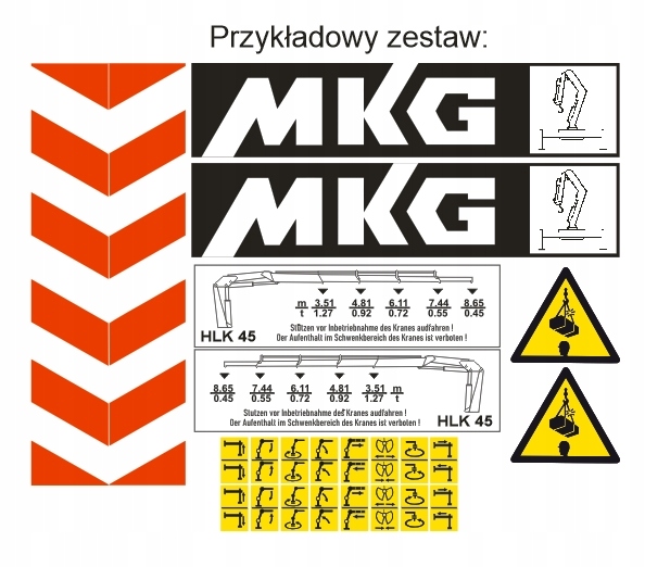 Samolepící nálepka na každý model Mkg Hlk