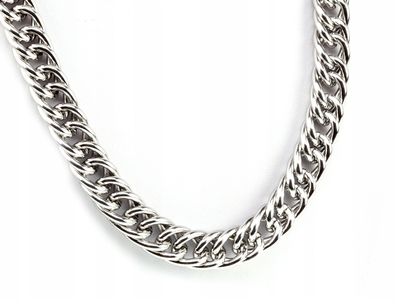 

H4323 Łańcuch Naszyjnik Srebrny Stal 316L 52cm