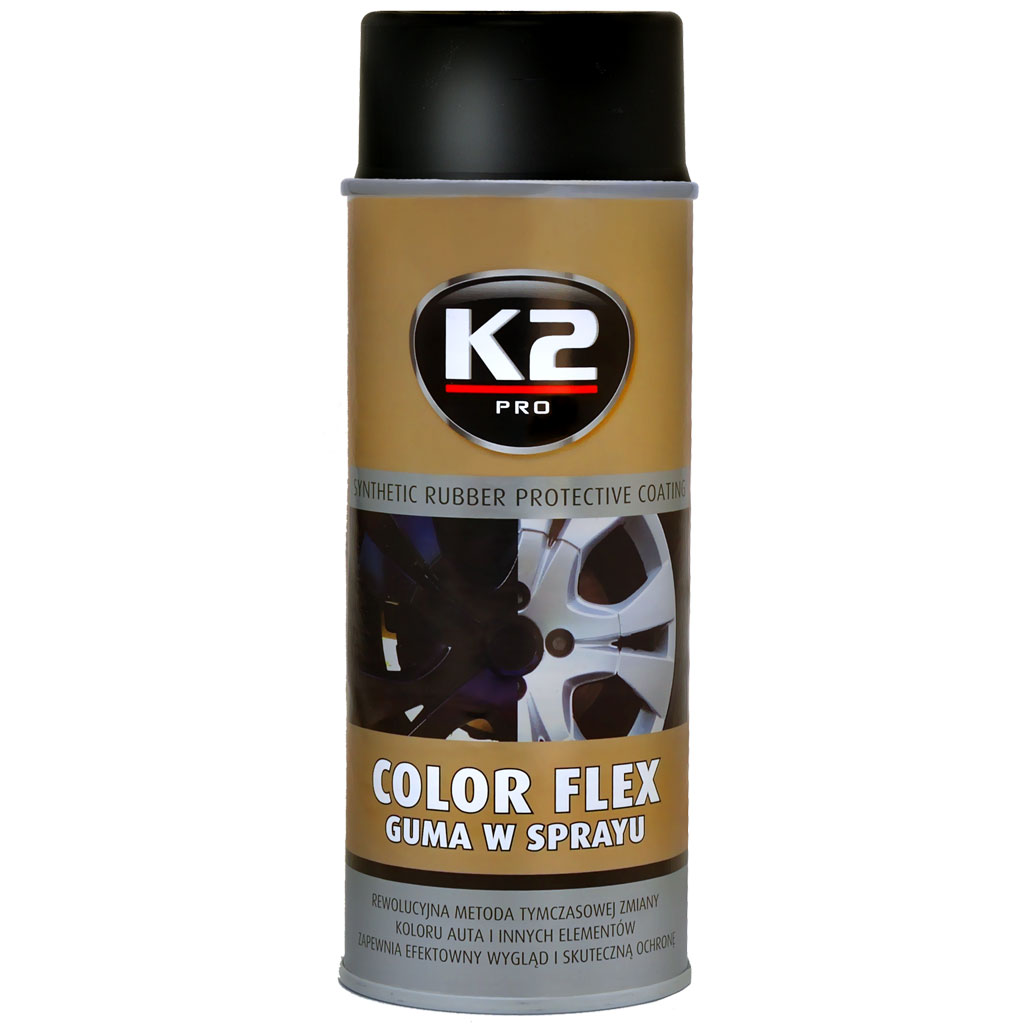 K2 Color Flex GUMA w SPRAYU CZARNA MATOWA POWŁOKA Producent K2