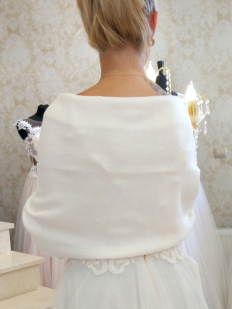 Sweterek ślubny etola bolerko ślubne kolor ecru rozmiar 42 Materiał dominujący inny