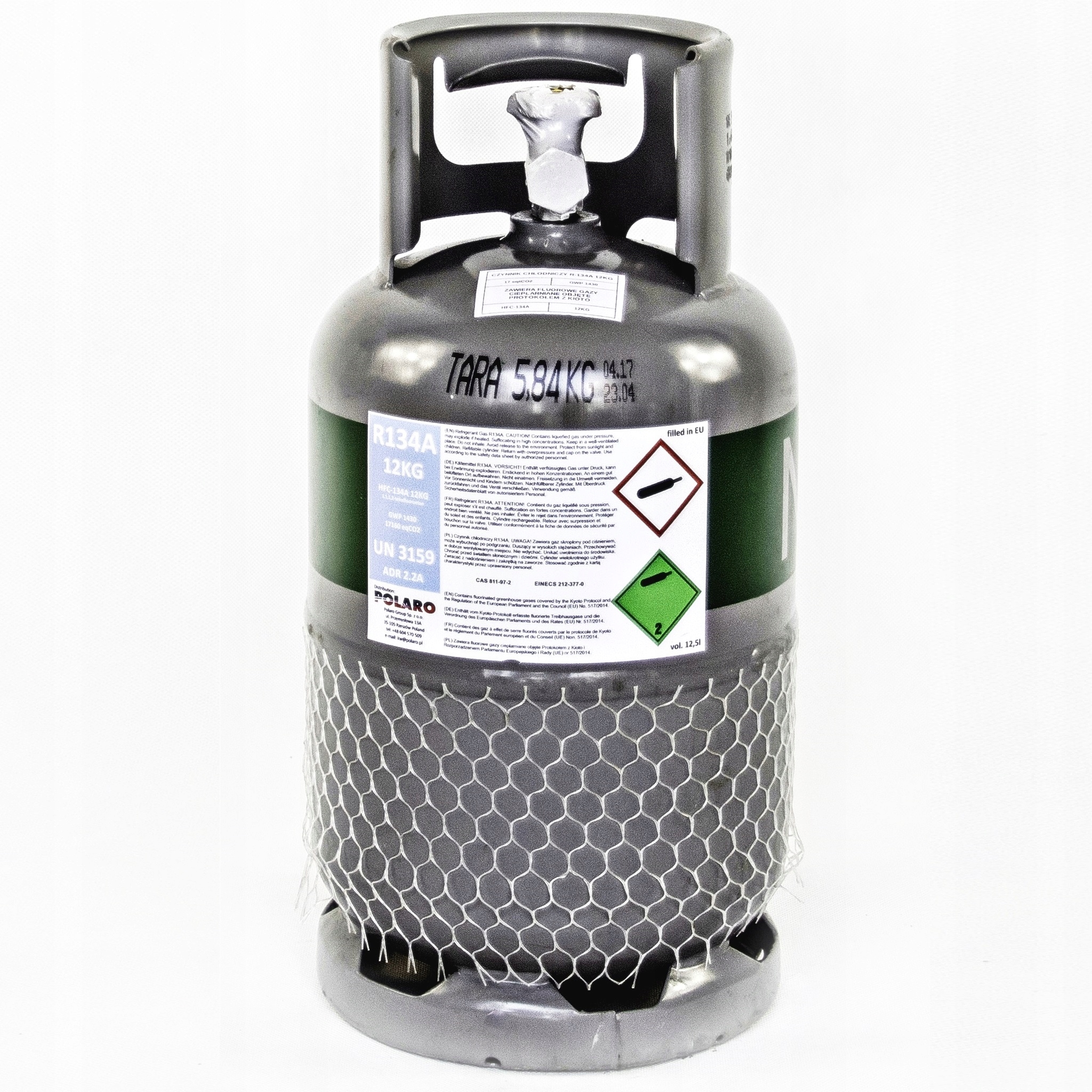 CZYNNIK CHLODNICZY R134A 12KG GAZ LEGALNY POLARO