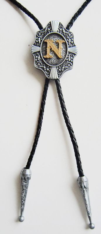 Kravata country western bolo iniciál N nikodem norbert natalia nadia nina