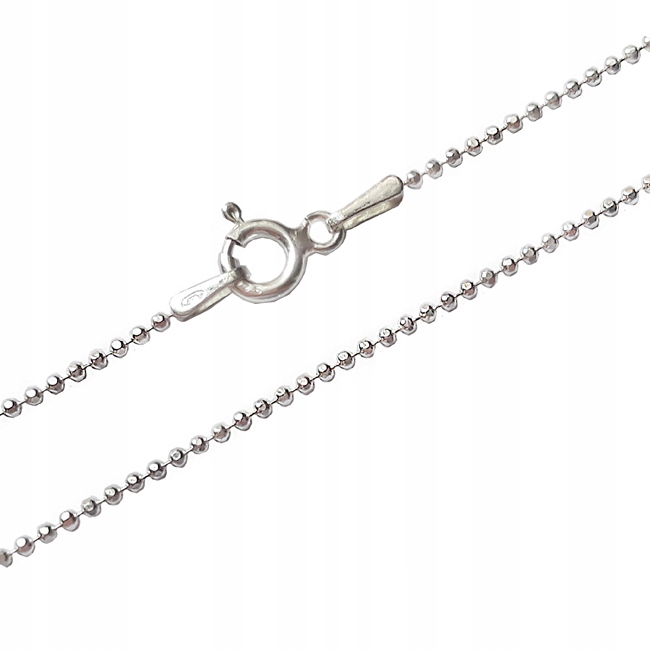

Łańcuszek Srebrny - Kulka Diamentowana - 45 cm