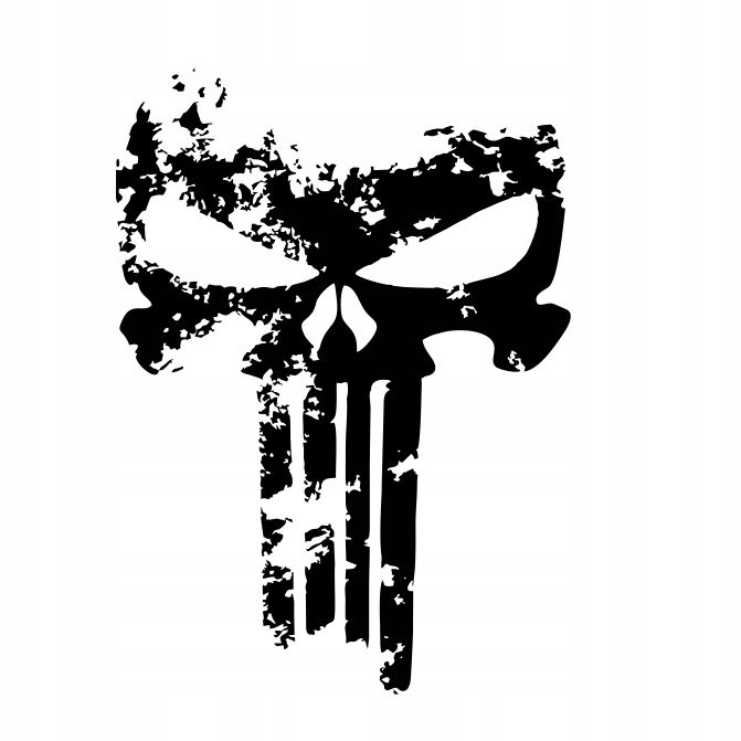 

Naklejka Punisher czaszka skull czacha 45 cm