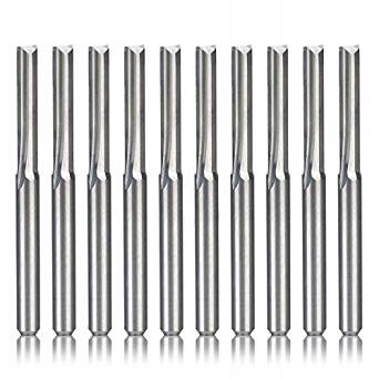 Frez Prosty węglik 2p 3,175 22mm VHM do DREWNA Sty