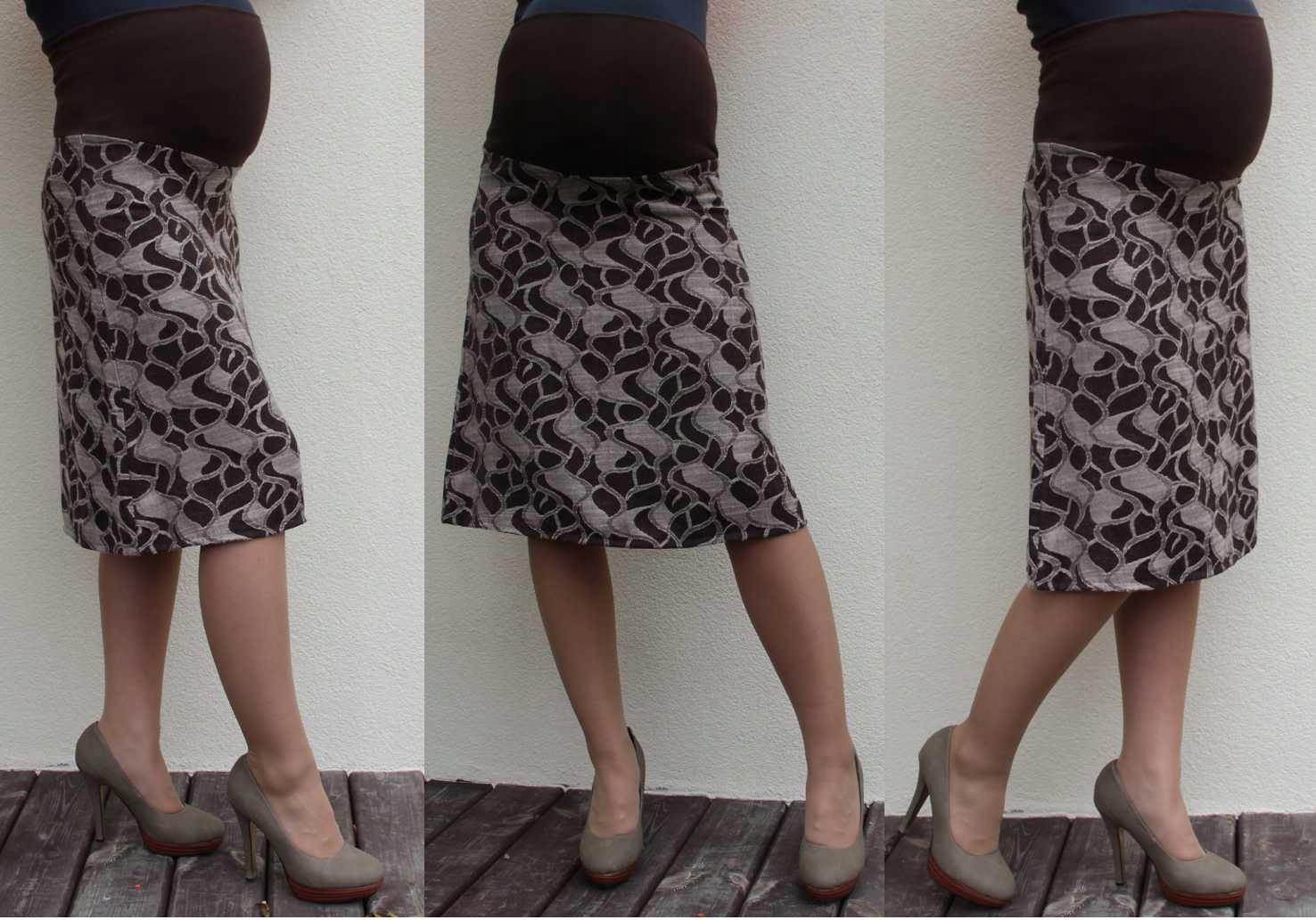 WYPRZEDAŻ TRAPEZOWE SPÓDNICE CIĄŻOWE S Wzór dominujący inny wzór