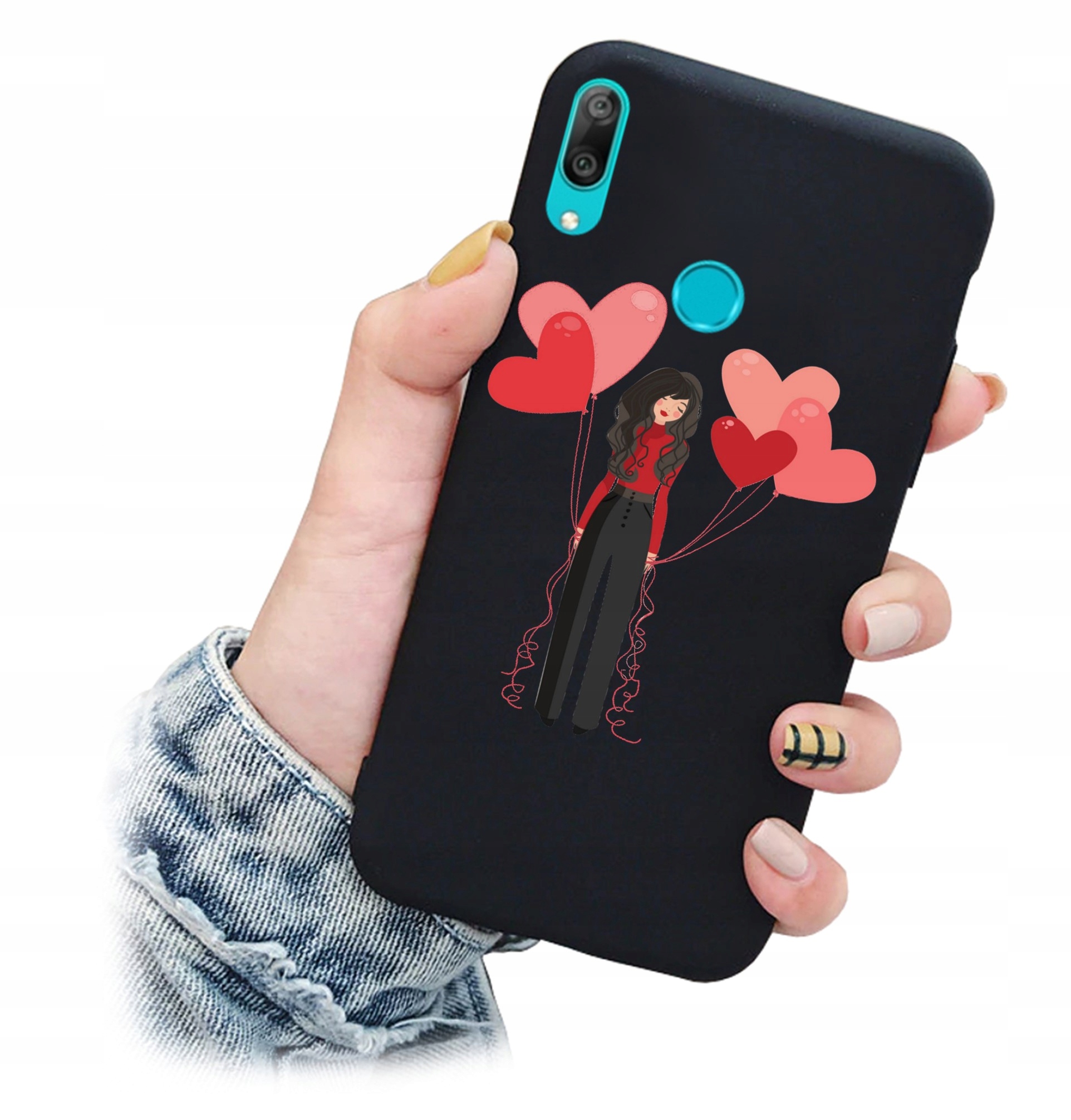 

Etui Matt walentynki wzory do Huawei P Smart 2019