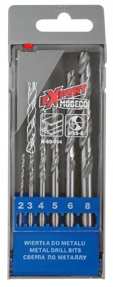 .Wiertło-komplet 2-8 MODECO 6 sztuk