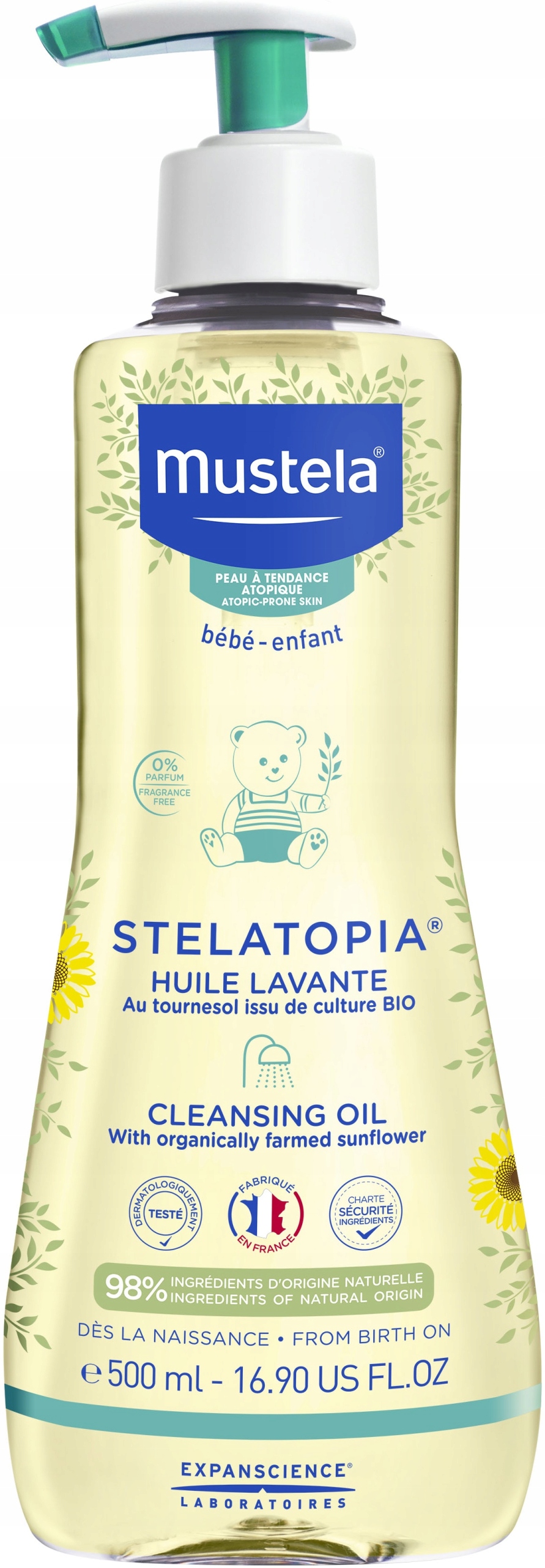 

Mustela Stelatopia Olejek Myjący 500ML Atopowa Azs