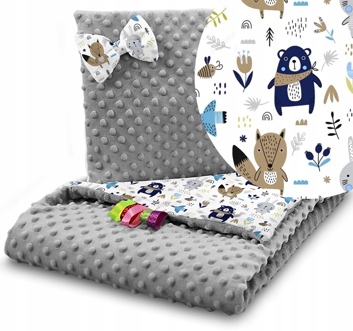 BABYMAM КОМПЛЕКТ В КОЛЯСКУ MINKY ОДЕЯЛО + ПОДУШКА