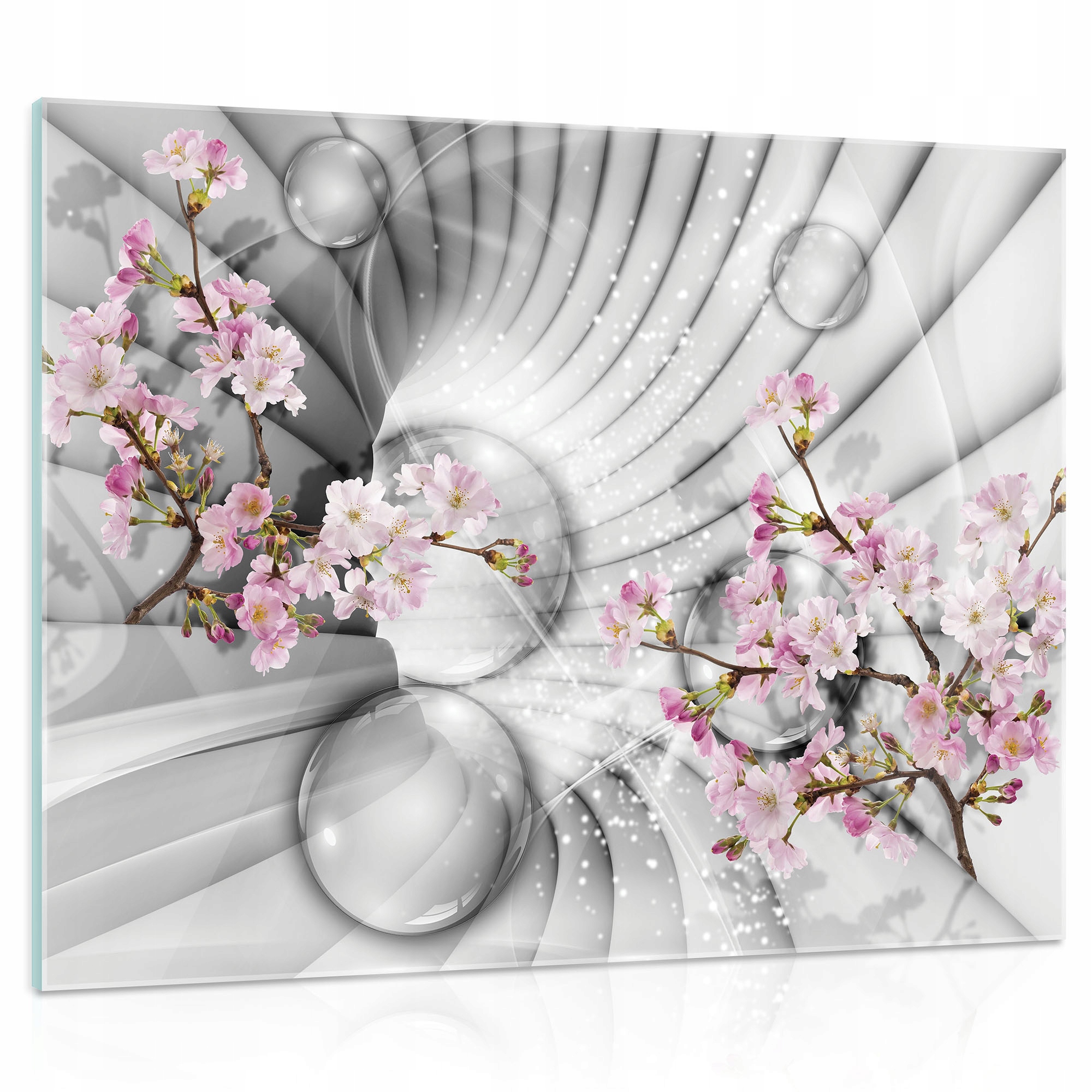 Skleněný obraz Abstrakce tunel 3D 80x60