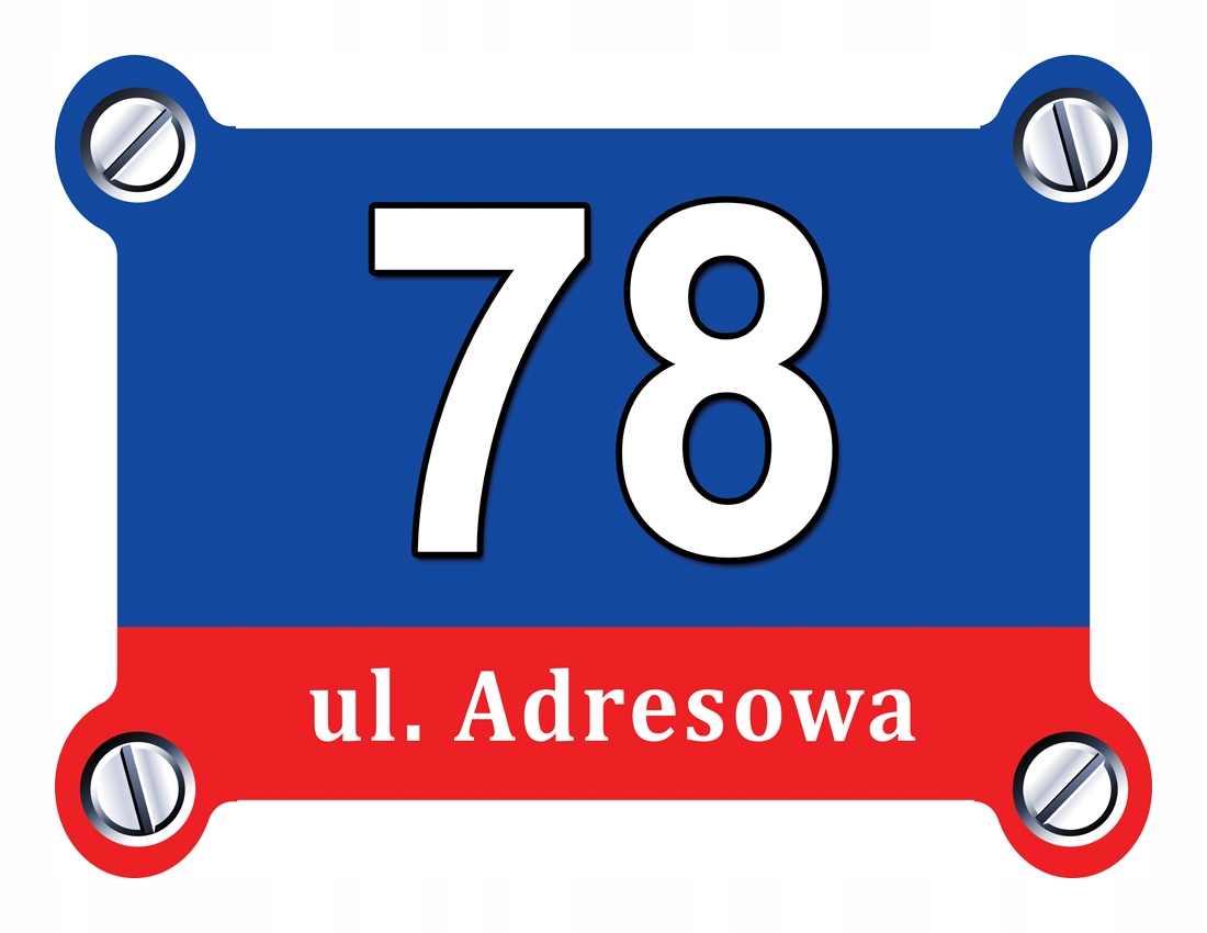 

Tabliczka Adresowa Adres Numer Na Dom znak ulica