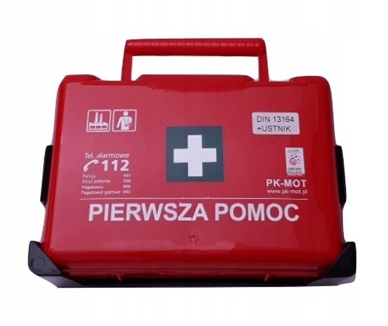 

czerwona apteczka Biuro Firma Bd Din new aparat