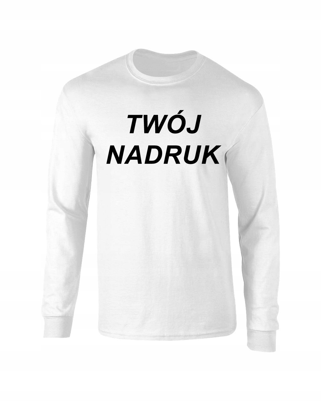 KOSZULKA długi rękaw Z WŁASNYM NADRUKIEM NAPISEM Marka inna