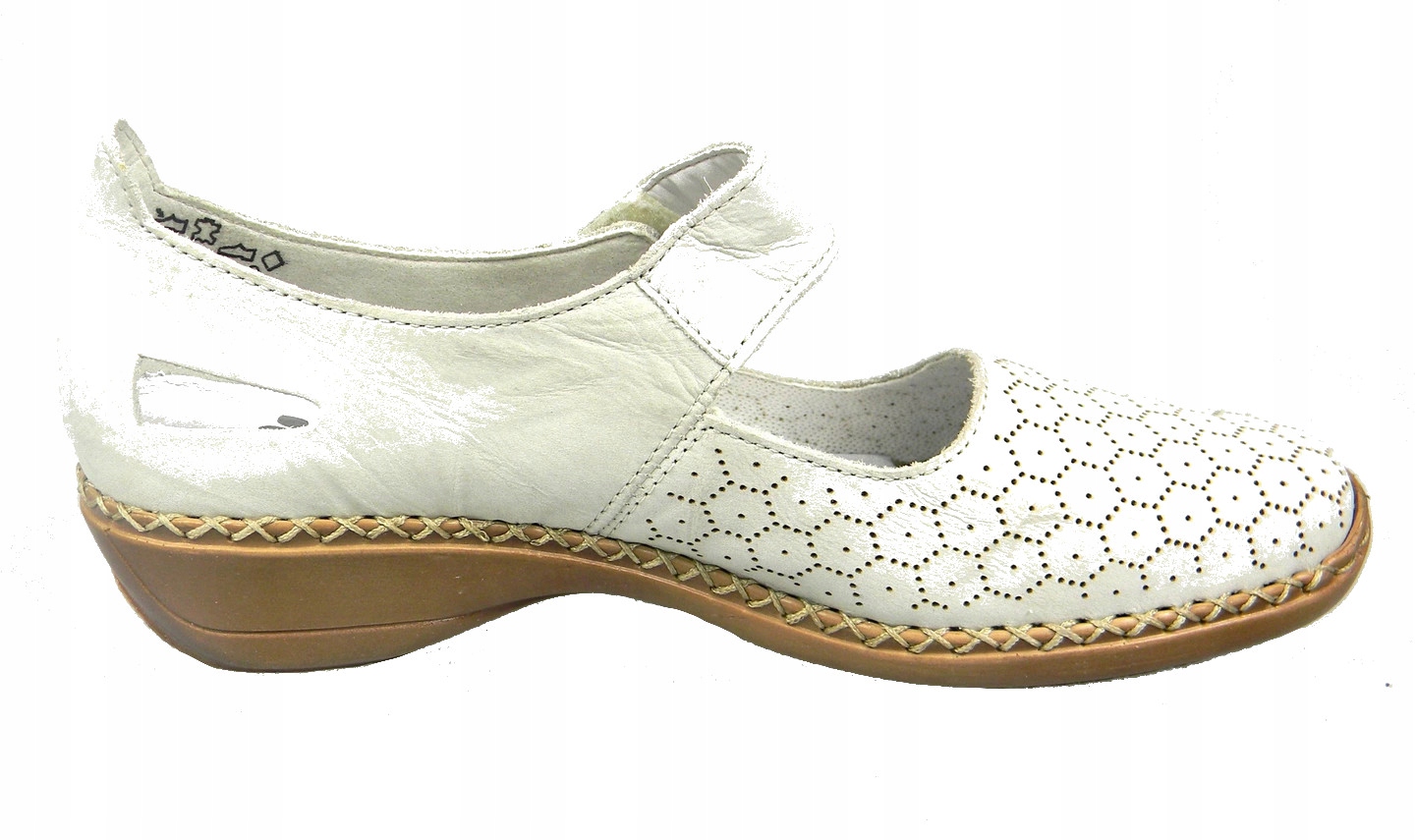 Rieker Polobotky 41357-61 Béžová r37