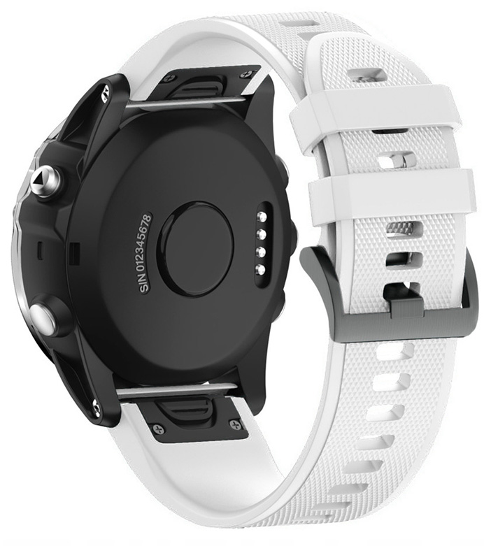 

Biały Silikonowy Pasek Garmin Fenix 5 Plus