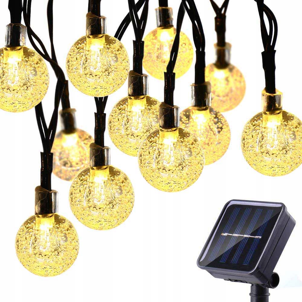 

11 M 60 Led Lampki Solarne Ogrodowe Żarówka Lampa