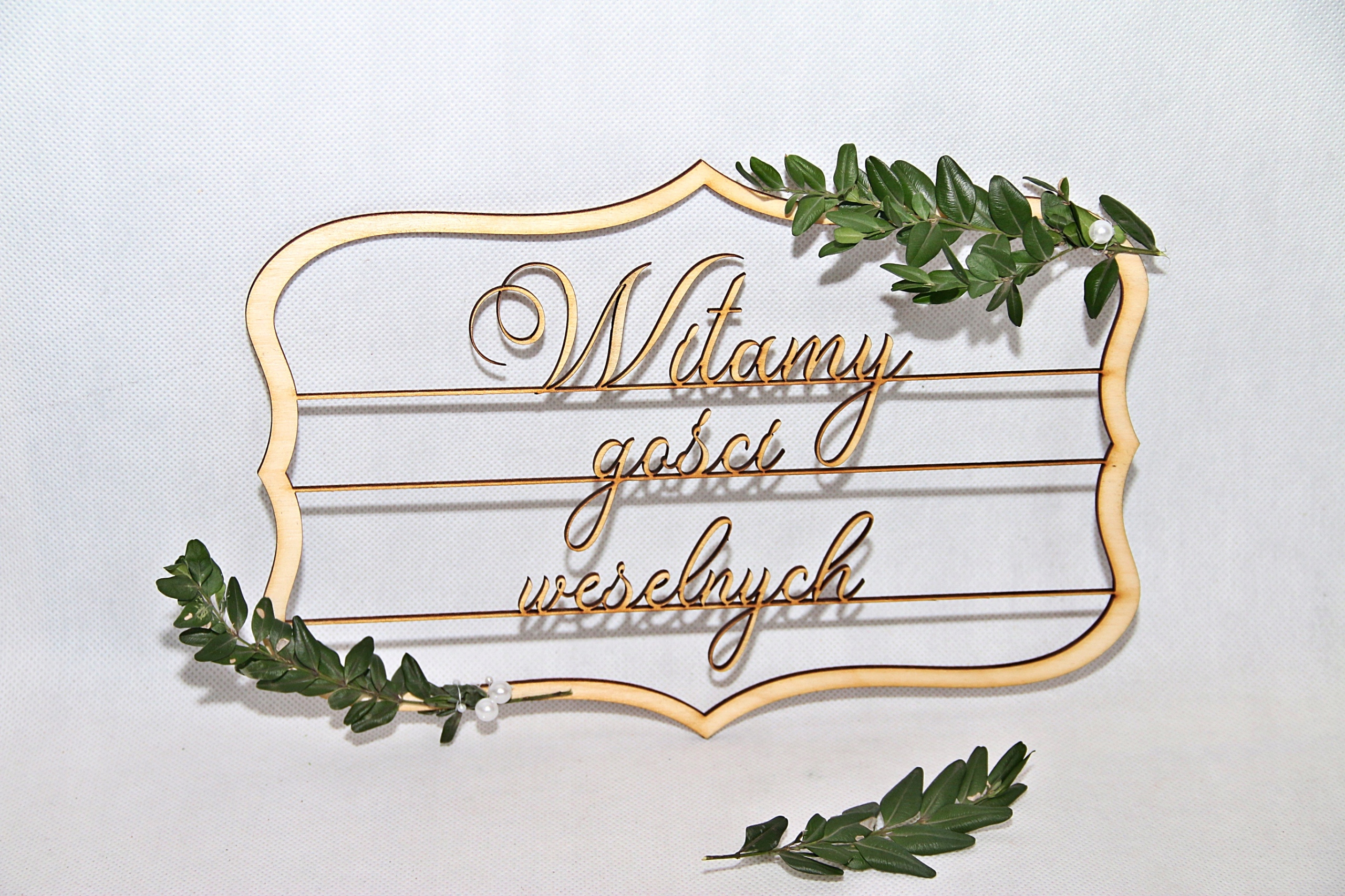 

Tablica powitalna wisząca Witamy gości weselnych