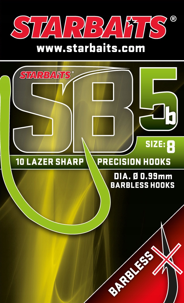 Starbaits Hooks Sb 5 Barbless Rozmiar 6