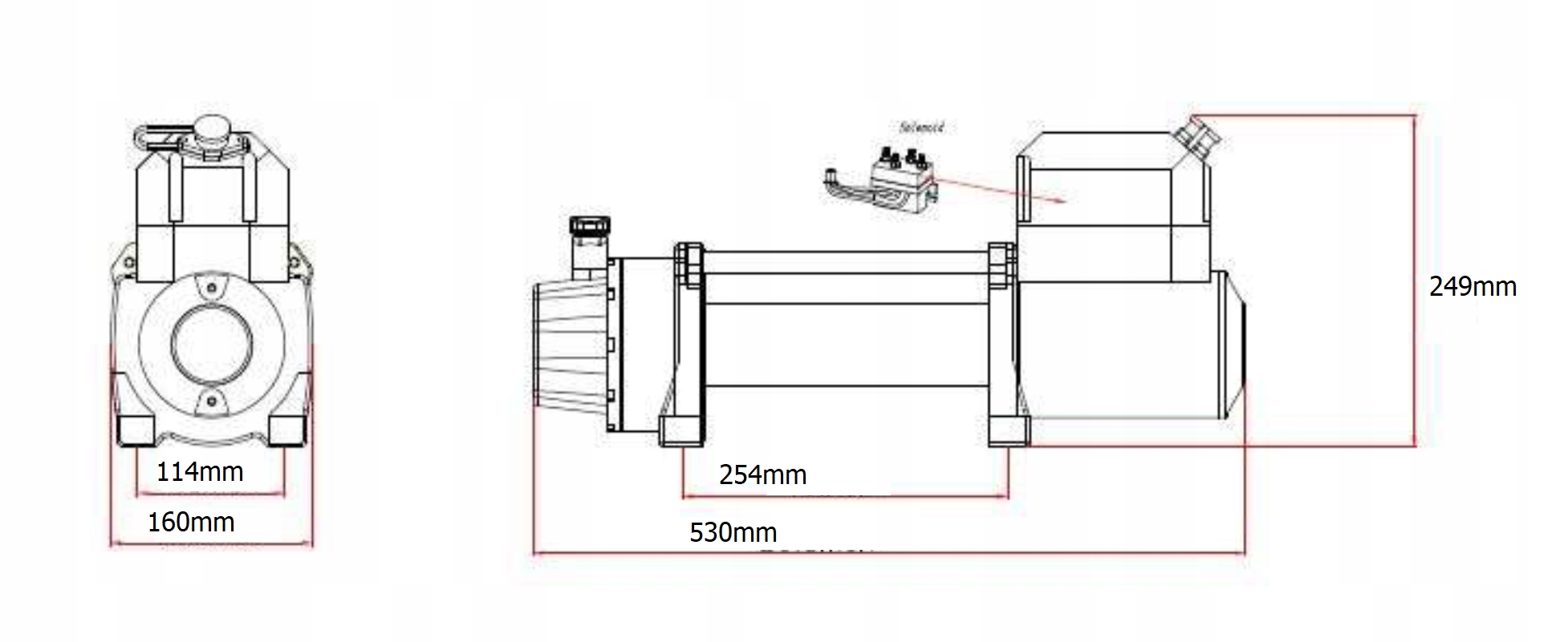 WCIAGARKA Z LINA SYNTETYCZNA 12000lbs 5 5T LAWETY EAN 8622681163908