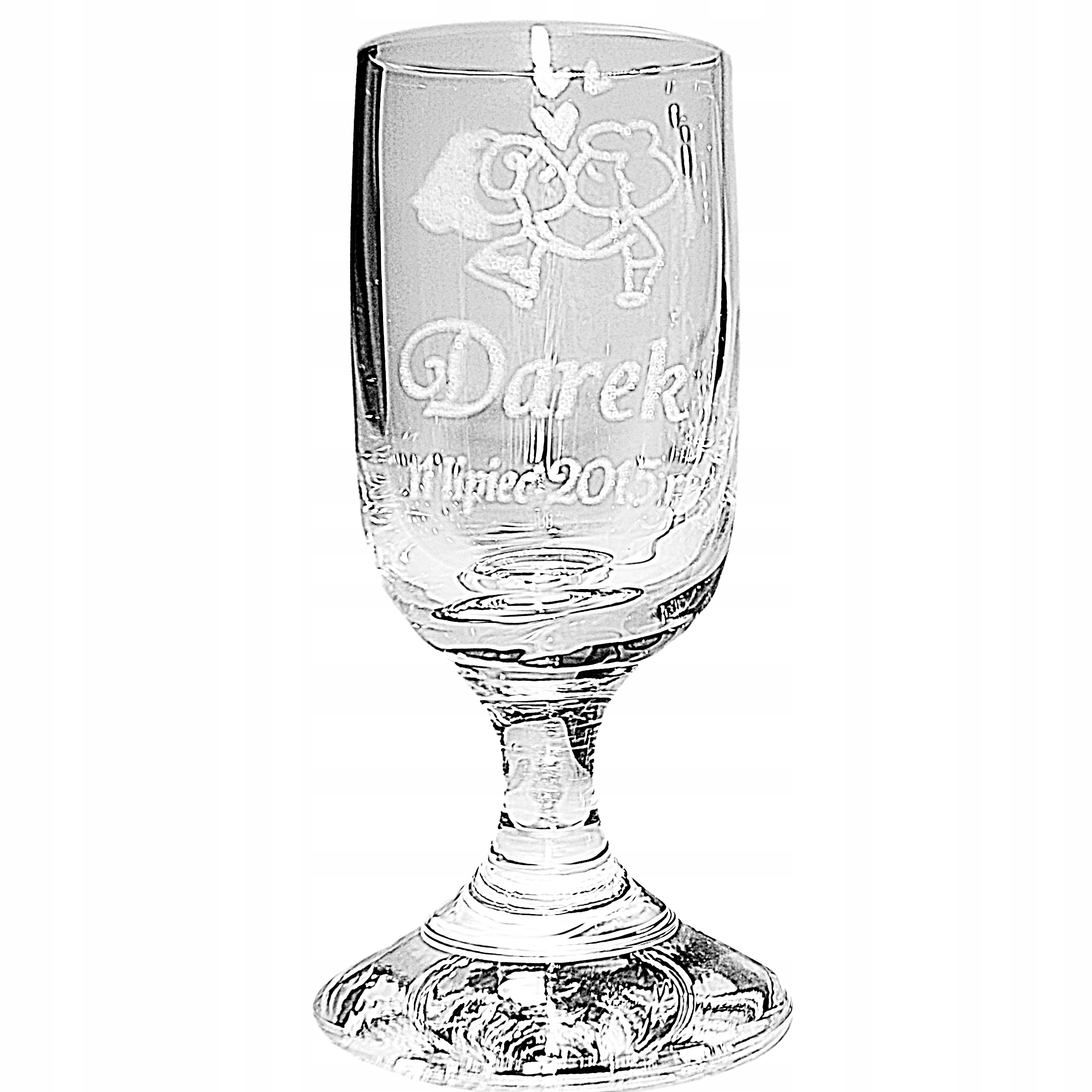 Kieliszek do wódki grawerowany winietki GRAWER Rodzaj szkło