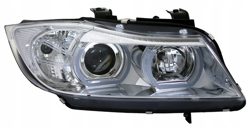 BMW 3 E90 E91 LAMPY reflektory LED RINGI 3D H7/H1 Producent części CTS Tuning