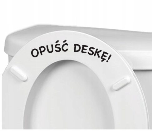 NAKLEJKA NA TOALETĘ WC zabawne naklejki