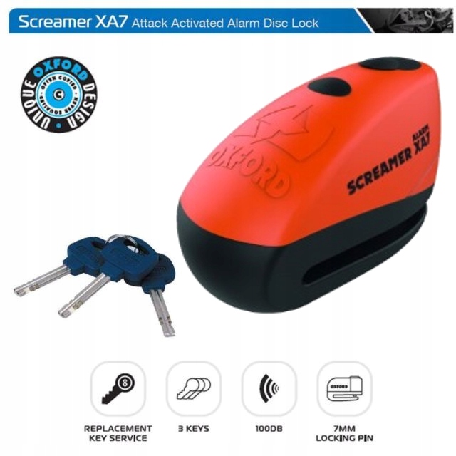 LK281 BLOKADA ALARM TARCZY OXFORD SCREAMER XA7 Producent Oxford