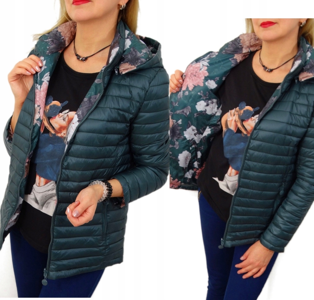 

Kurtka Dwustronna Wiosenna Jesienna Alice 48 4XL
