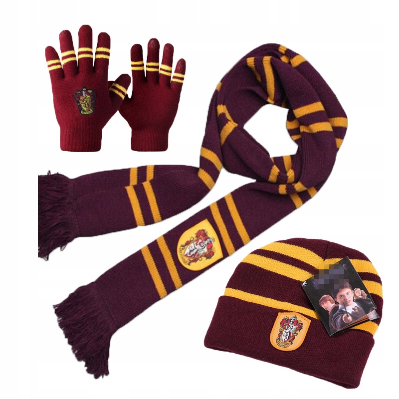

Komplet Rękawiczki Szalik Czapka Harry Potter Hot