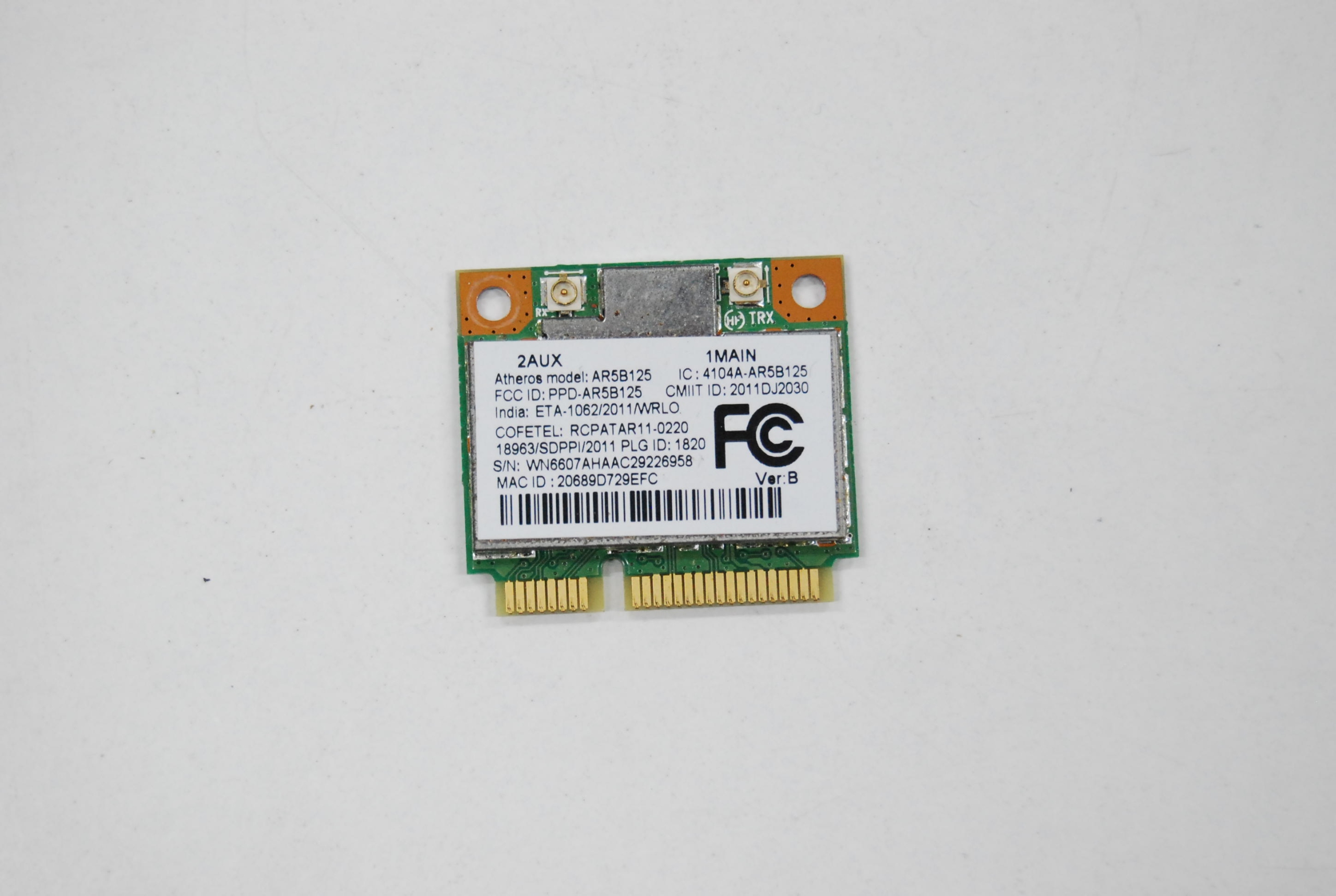 Packard Bell EasyNote TV43 Karta WLAN WiFi Wi-Fi