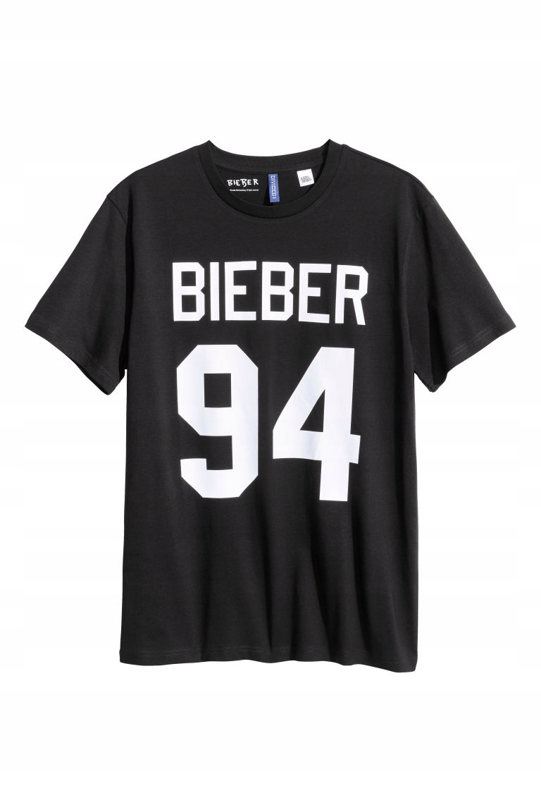 

H&m T-shirt z nadrukiem Bieber rozm. S